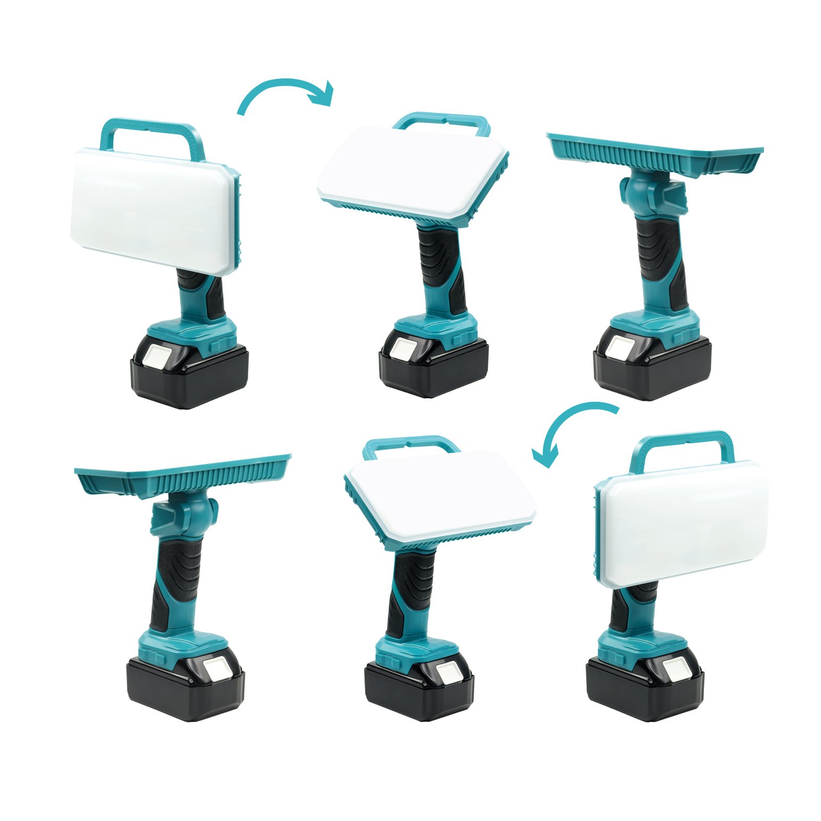 Cordless LED Work Light Compatible with Makita 18V Battery - Image 2
