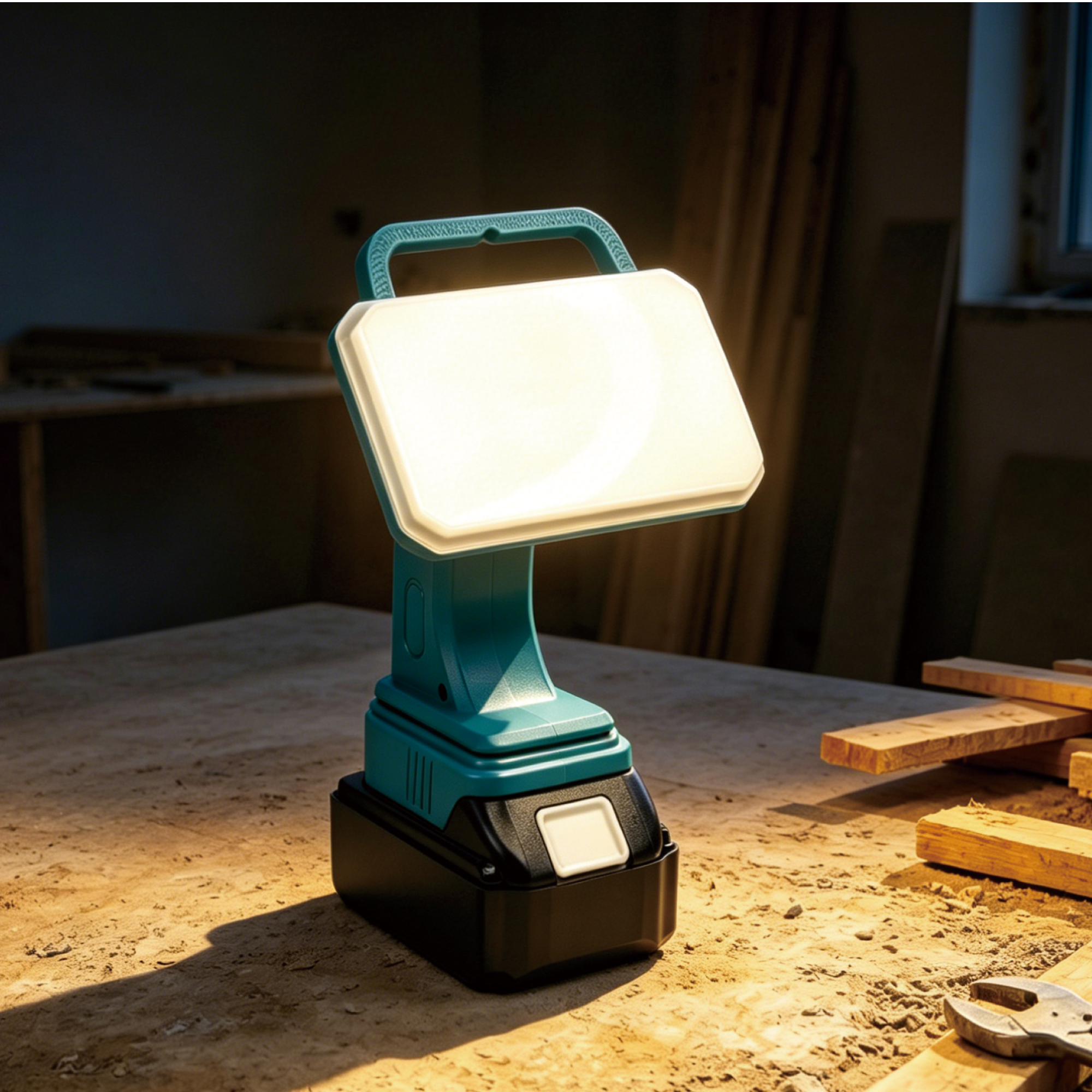 Cordless LED Work Light | 3-Level Brightness | Makita 18V Compatible - Image 4