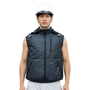 CRENDR Sleeveless Cooling Vest – Semiconductor Cooling Work Vest with Adjustable Temperature & Detachable Hood