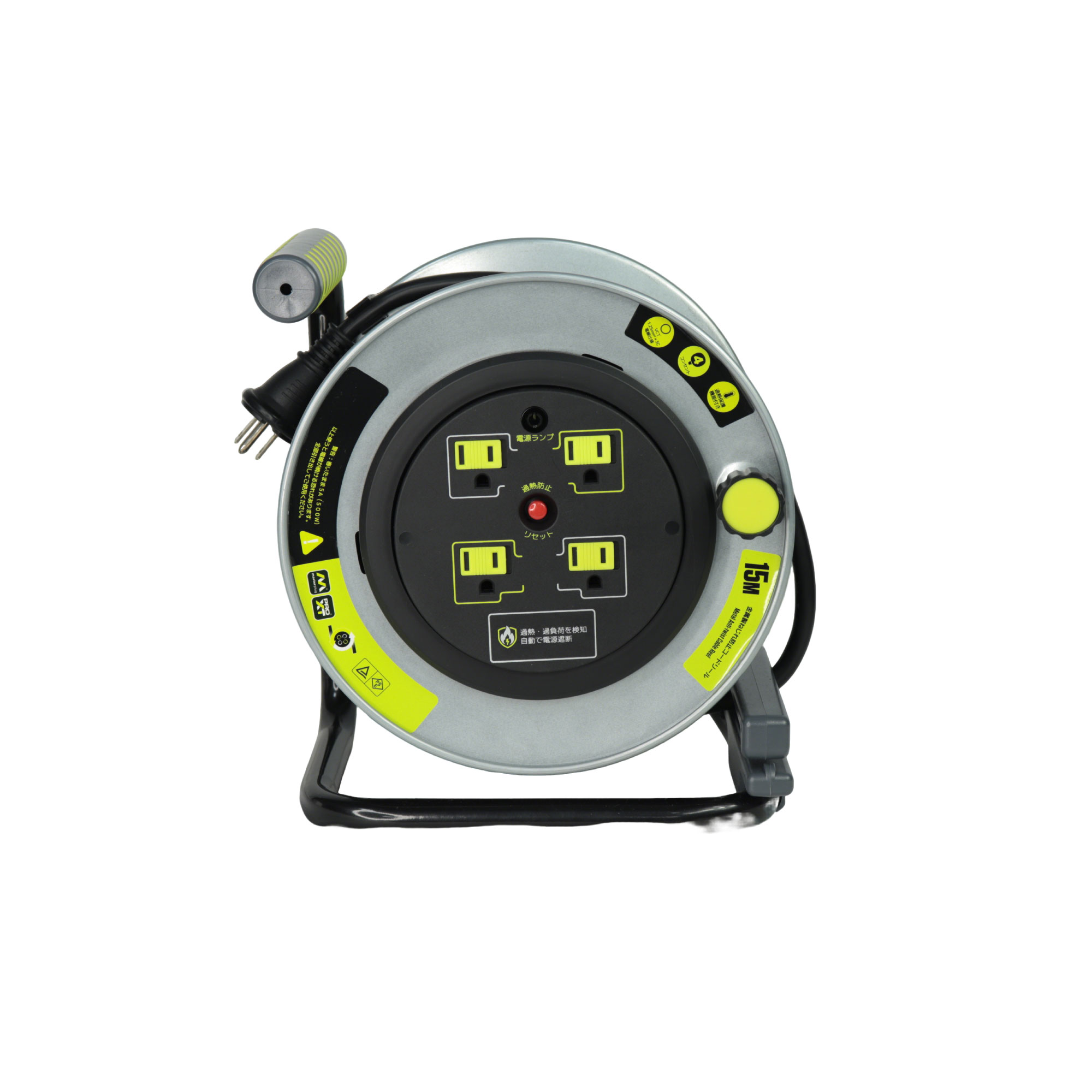 Anti-Twist Cable Reel 15M – VCT 3×1.25mm² Extension Cord Reel with Thermal Protection - Image 3