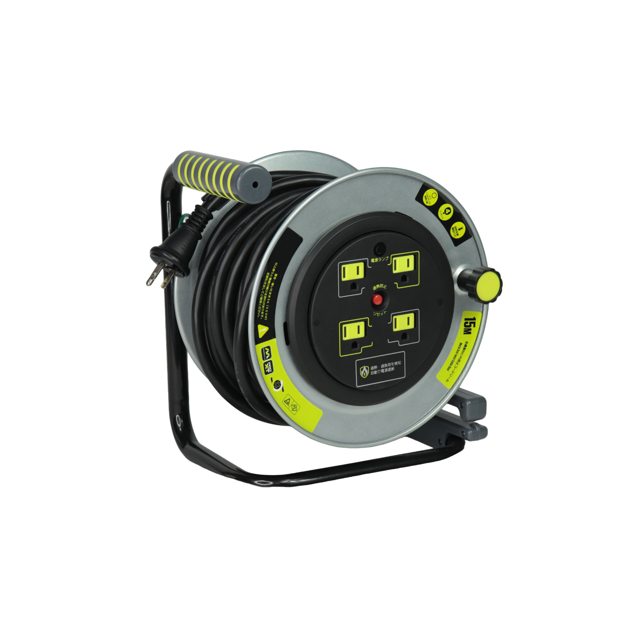 Anti-Twist Cable Reel 15M – VCT 3×1.25mm² Extension Cord Reel with Thermal Protection