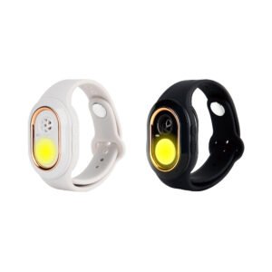 Ultrasonic Mosquito Repellent Bracelet with Night Light – 7 Modes Rechargeable Bug Repellent Wristband for Camping & Outdoor Use