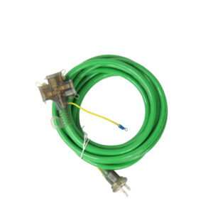 Japan VCTF Green Extension Cord 15A 125V 3×2.0mm² – Heavy Duty Foldable 2/3-Pin Power Cable